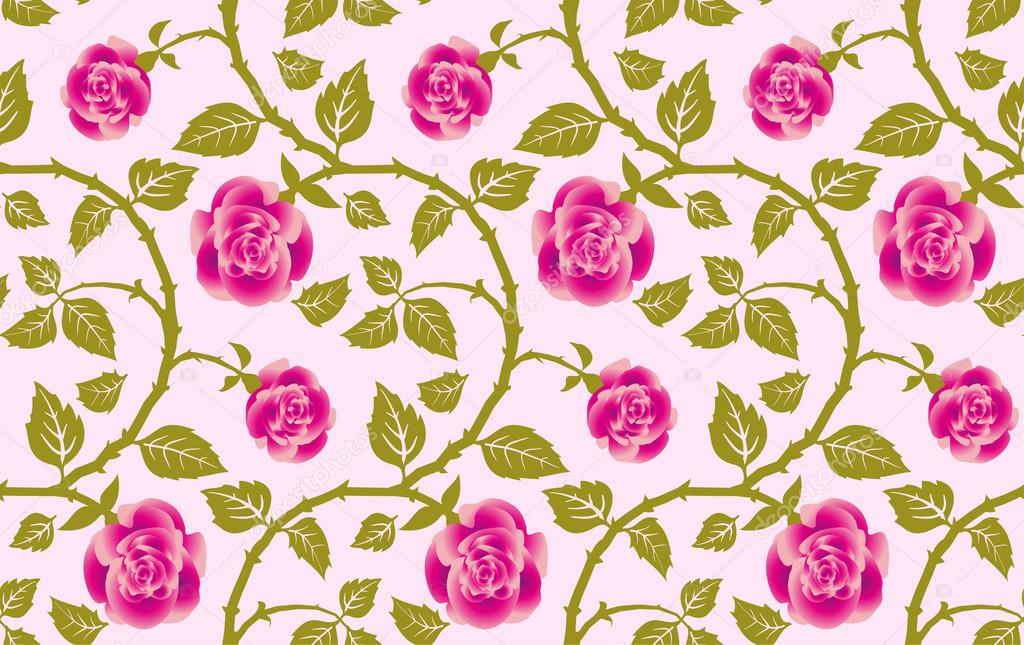 	Seamless texture, flower of roses.