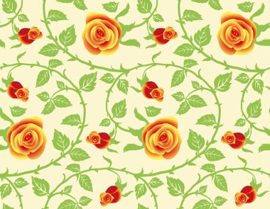 Sorunsuz doku, floral Tema.