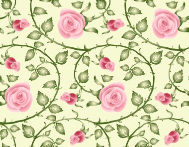 Sorunsuz doku, floral Tema.