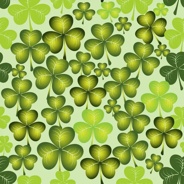 Seamless texture of clover. — Stock Vector