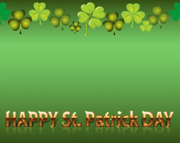 St Patricks Day lettering background. — Stock Vector