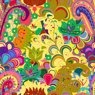 Sorunsuz süsleme etnik köken. Soyut desen. EPS-8 ve