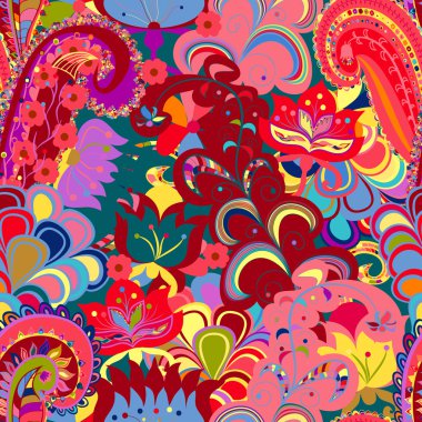 Sorunsuz süsleme etnik köken. Soyut desen. EPS-8 ve