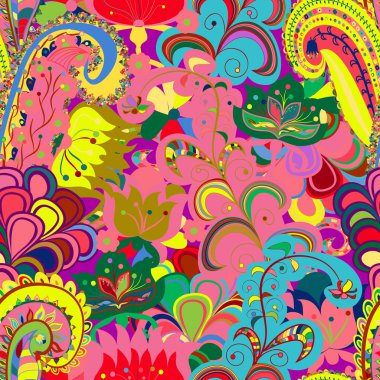 Sorunsuz süsleme etnik köken. Soyut desen. EPS-8 ve