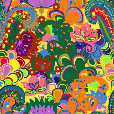 Sorunsuz süsleme etnik köken. Soyut desen. EPS-8 ve