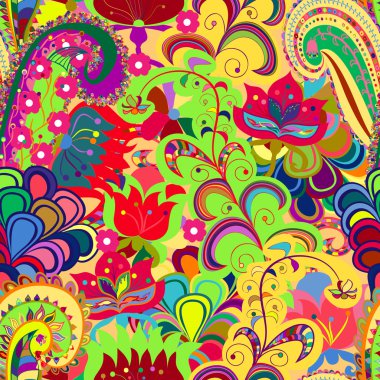 Sorunsuz süsleme etnik köken. Soyut desen. EPS-8 ve