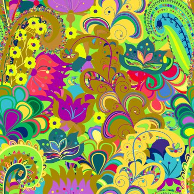 Sorunsuz süsleme etnik köken. Soyut desen. EPS-8 ve