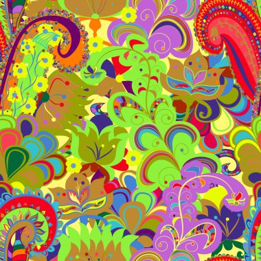 Sorunsuz süsleme etnik köken. Soyut desen. EPS-8 ve