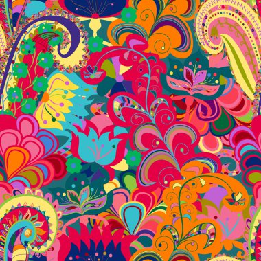 Sorunsuz süsleme etnik köken. Soyut desen. EPS-8 ve