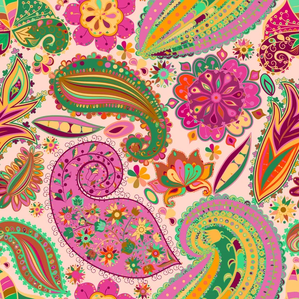 Vintage çiçek motifi etnik sorunsuz arka plan.