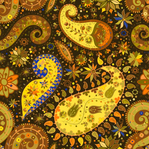 Vintage çiçek motifi etnik sorunsuz arka plan.