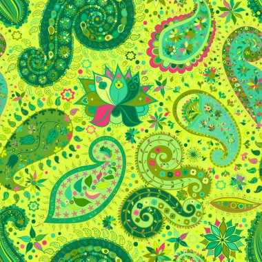 Vintage çiçek motifi etnik sorunsuz arka plan.