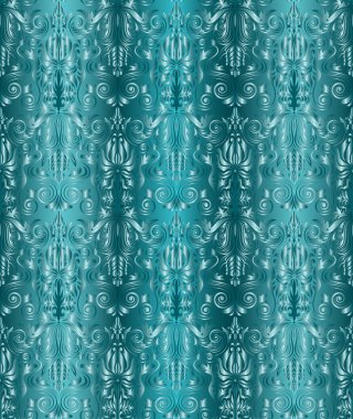 Vintage damasko sorunsuz arka plan. Çiçek motif desen.