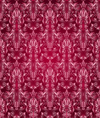 Vintage damasko sorunsuz arka plan. Çiçek motif desen.