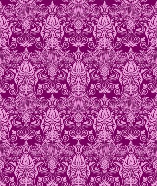 Vintage damasko sorunsuz arka plan. Çiçek motif desen.