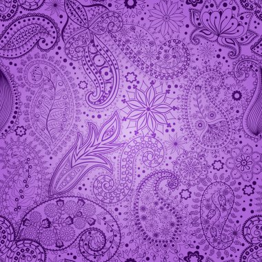 Vintage çiçek motifi etnik sorunsuz arka plan.