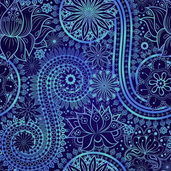 Vintage çiçek motifi etnik sorunsuz arka plan.