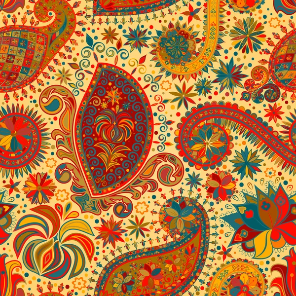 Vintage çiçek motifi etnik sorunsuz arka plan.