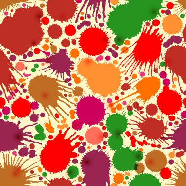 Sorunsuz arka plan renk sıçramaları ve lekeleri.