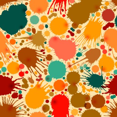 Sorunsuz arka plan renk sıçramaları ve lekeleri.