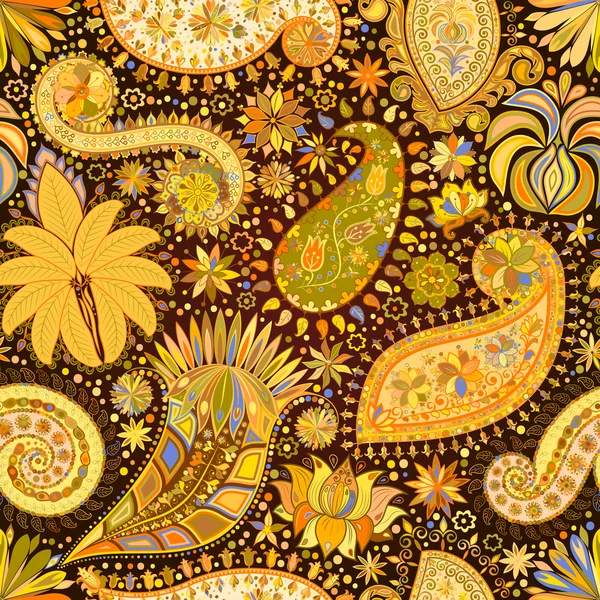 Vintage çiçek motifi etnik sorunsuz arka plan.