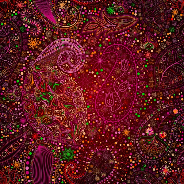 Vintage çiçek motifi etnik sorunsuz arka plan.