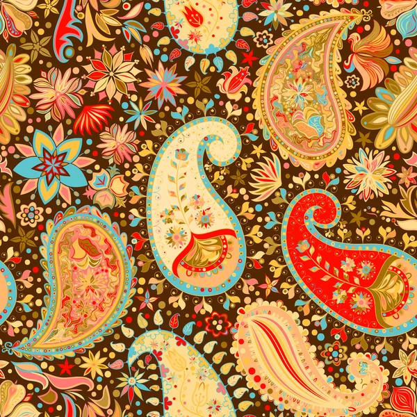 Vintage çiçek motifi etnik sorunsuz arka plan.