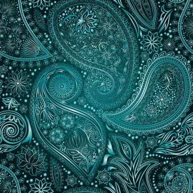 Vintage çiçek motifi etnik sorunsuz arka plan.