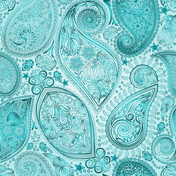 Paisley vintage motif floral ethnique fond sans couture . — Image vectorielle