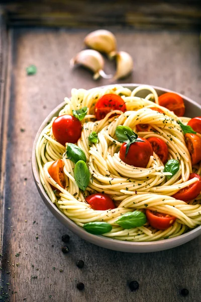 Pasta med olivolja — Stockfoto