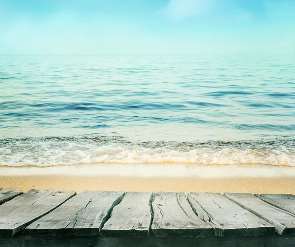 Sommaren bakgrund med blå havet — Stockfoto