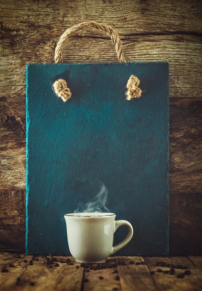 Кофе с меню — стоковое фото