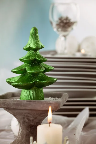 Cenário de mesa de Natal — Fotografia de Stock