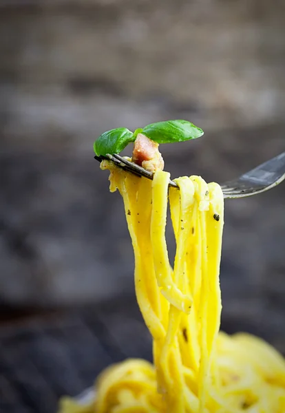 Spaghetti carbonara — Stok Foto
