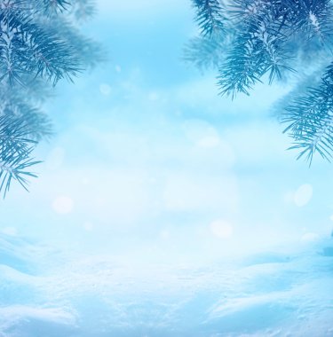 Winter background clipart