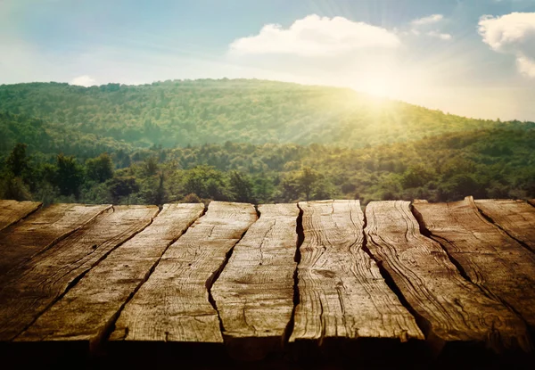 Mesa de madera vieja — Foto de Stock