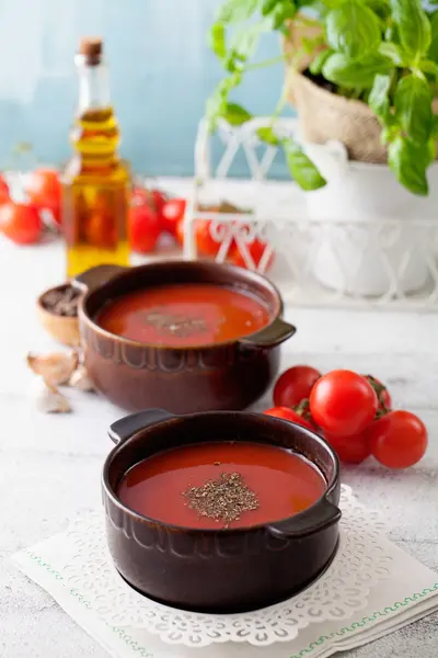 Tomato soup — Stock Photo, Image