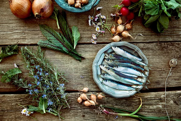 Sardine fresche — Foto Stock