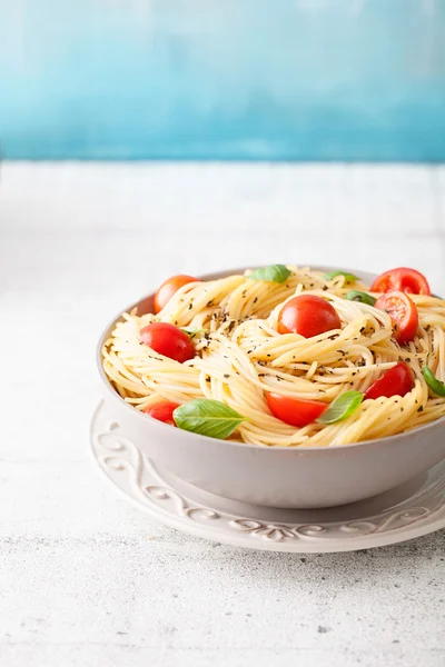 Pasta con olio d'oliva — Foto Stock