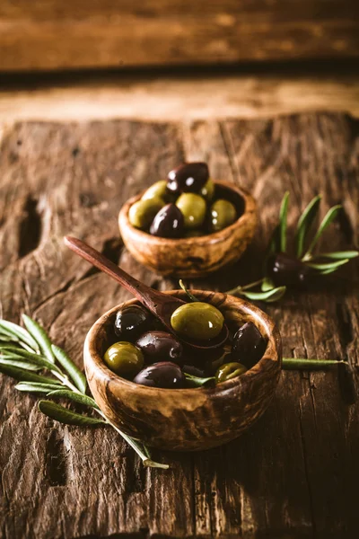 Olivy na větvi — Stock fotografie