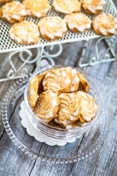 Biscotti alla vaniglia al burro — Foto Stock