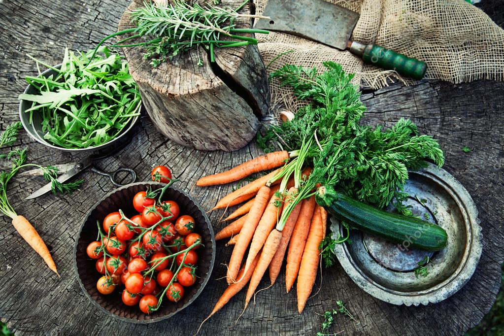 Fresh organic vegetables — Stock Photo © mythja 99805040