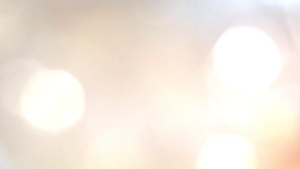 Lumières bokeh mobiles - animation abstraite pour l'arrière-plan - croisement horizontal de disques lumineux de droite à gauche - animation 60fps ralentissant et s'arrêtant .