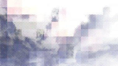 Bulutlar net, beyaz ve yumuşak renkleri değişen bir mozaik gibi hareket ediyorlar. Arka plan için dekoratif animasyon. 4K, düğümlenmemiş..