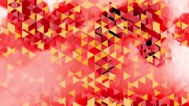 siyah-beyaz grafik animasyon bokeh - Full Hd ışık yanıp söner ve üçgen ile