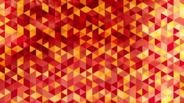 üçgenler ve arka planda encrusted duman ile grafik turuncu animasyon