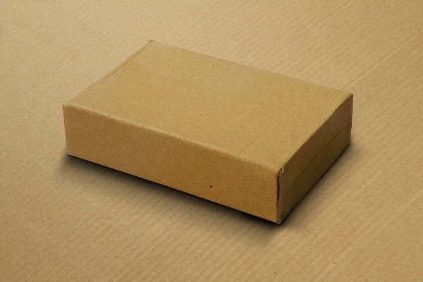 Corrugated Card Board Box / Carton for Mockup — Stock Photo, Image