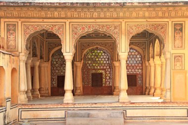 İç Hawa Mahal (rüzgar sarayda) Jaipur, Rajasthan, Hindistan