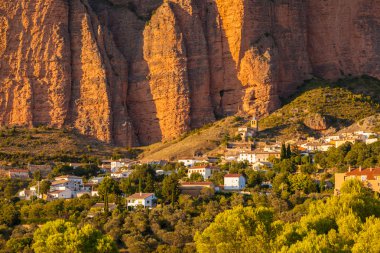 Mallos de Riglos in Huesca Aragon, Spain clipart