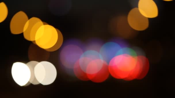 Bokeh City Lights — Stock Video